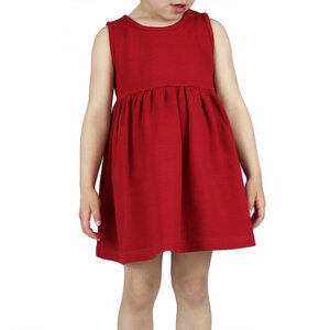 Kleid mit Waffelstruktur in rot - Carlique