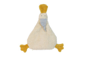 Wärmekissen "Ente", Kirschkern ,Farbe: weiss,Plüsch - PAT & PATTY