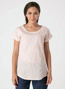 T-shirt aus Tencel® und Bio-Baumwolle mit Stickerei - ORGANICATION