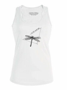 Racerback Tanktop - Shine "Love Nature" in weiss - Human Family