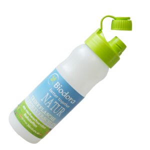 Sportflasche mit grünem Verschluss - Biodora
