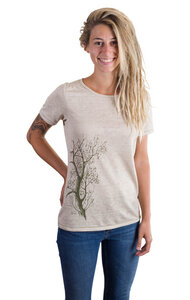 Hanf Shirt für Damen "Esche" in Natur - Life-Tree