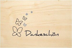 Holzgruß Dankeschön - Biodora