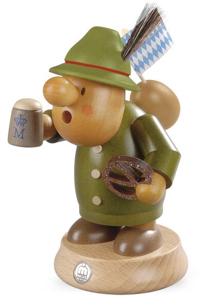 Schiaccianoci Giardiniere, 23 cm di altezza, 23 cm di altezza, originale Monti Metalliferi di Müller Seiffen - Schiaccianoci - Nr. MU 14268