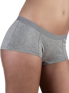 4 er Pack Damen Boyshort Bio-Baumwolle Slip Panty Pants Unterhose - Albero Natur