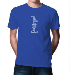 Kein Bock ! T-Shirt in Blau & Weiß für Männer aus Bio-Baumwolle - Picopoc
