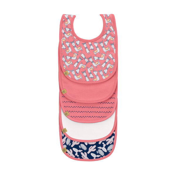Lätzchen - Bib Waterproof Value Pack, Glama Lama Coral 5er Pack