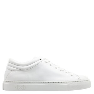 Sneaker aus Leder "nat-2 Sleek Low all white" in weiß - nat-2