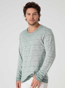 Langarmshirt aus Bio-Baumwolle in Garment-Dye Optik - ORGANICATION